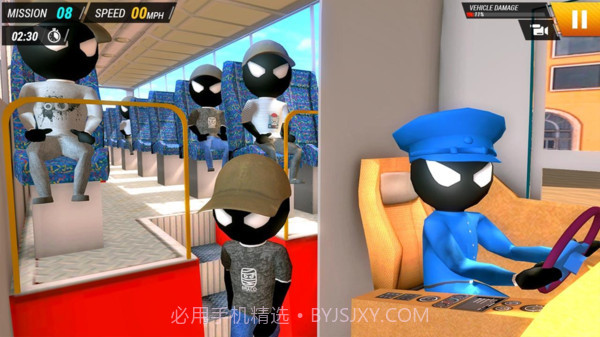 火柴人巴士模拟器截图3 火柴人巴士模拟器截图3