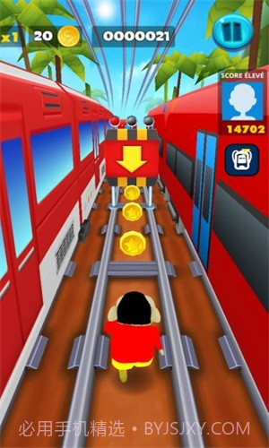 地铁跑酷蜡笔小新版截图1 地铁跑酷蜡笔小新版截图1