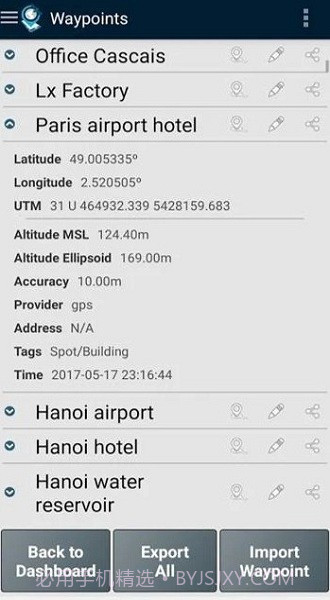 GPS Waypoints截图2 GPS Waypoints截图2