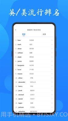 英文名起名取名助手截图3 英文名起名取名助手截图3