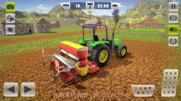 农用拖拉机收割真实模拟器截图2