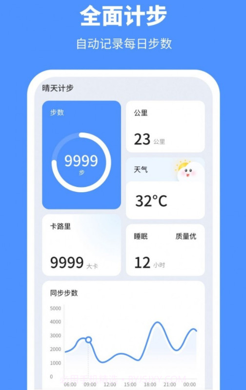 晴天计步截图1