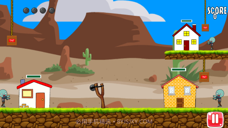 弹弓僵尸战争Angry zombies测试版截图3